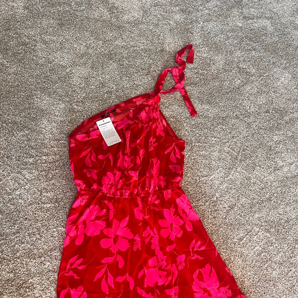 Floral Red Dress - Picture 2 of 4